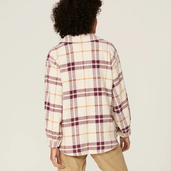 ba&sh Qetsia Plaid Shacket - Picture 3 of 5